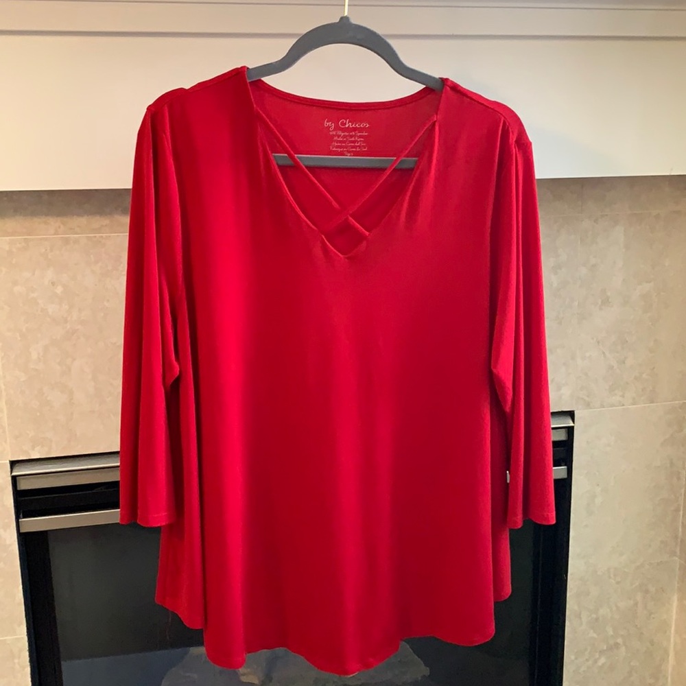 Red CHICOS top